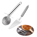YM Factory Pizza Cutter Wheel and Pie Server, Stainless Steel Pizza Server Knife Pizza Slicer Shovel set